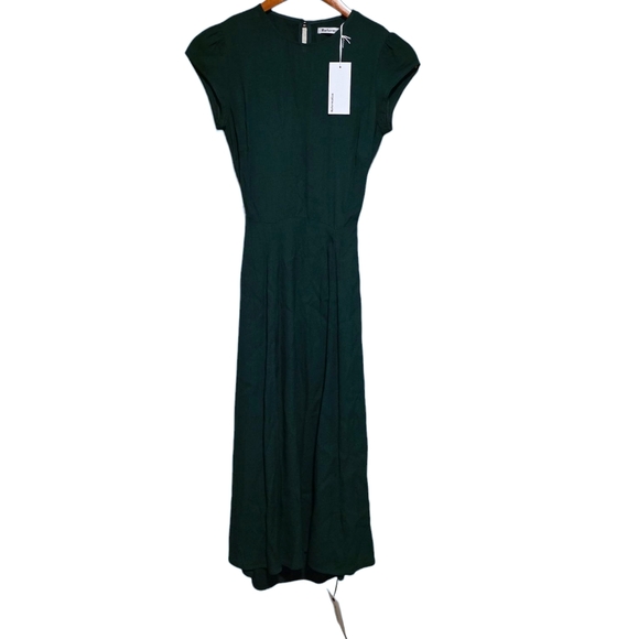 Reformation Gavin Dress in Emerald Size 0P NWT - Picture 3 of 5